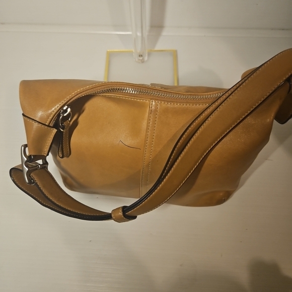 COACH Vintage Legacy British Tan Leather Convertible Shoulder Bag-9566 - Picture 5 of 14